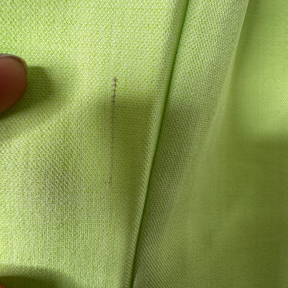 WeWoreWhat Women’s Lime Green Wide Leg Pleated Front Trouser Pant, Sz 6 - Picture 3 of 10